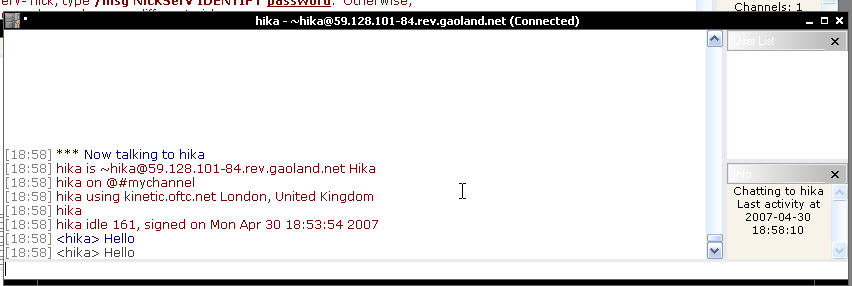 Message prive
