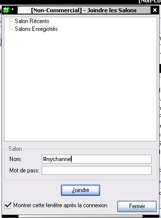 Choix du channel 1
