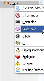Message prive
