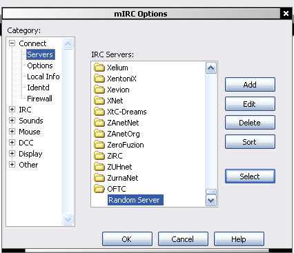 Rseau / serveur IRC
