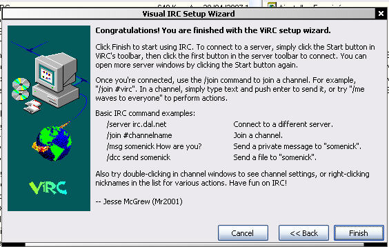 Wizard VisualIRC (options 4)