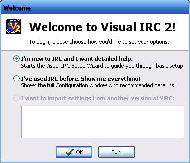 Installation de VisualIRC