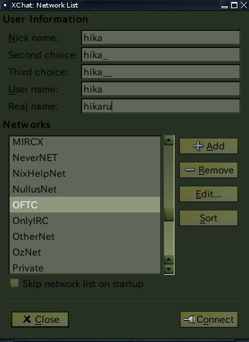 Lancement de XChat